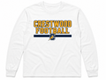Long sleeve Crestwood Football white Tee