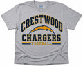 Crestwood Football Vintage Design Short Sleeve Tee