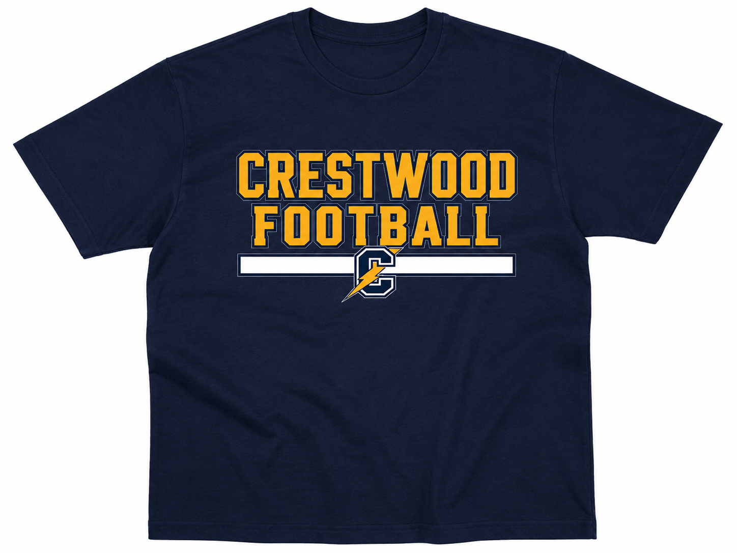 Crestwood Football Navy T shirt