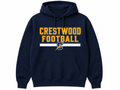 Navy Blue Crestwood Football Hoodie